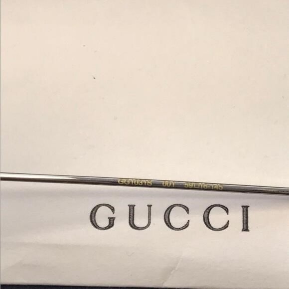? - New Authentic GUCCI GG1031S-001 59 Sunglass Woman Metal Gold-Gold-Grey main image 16